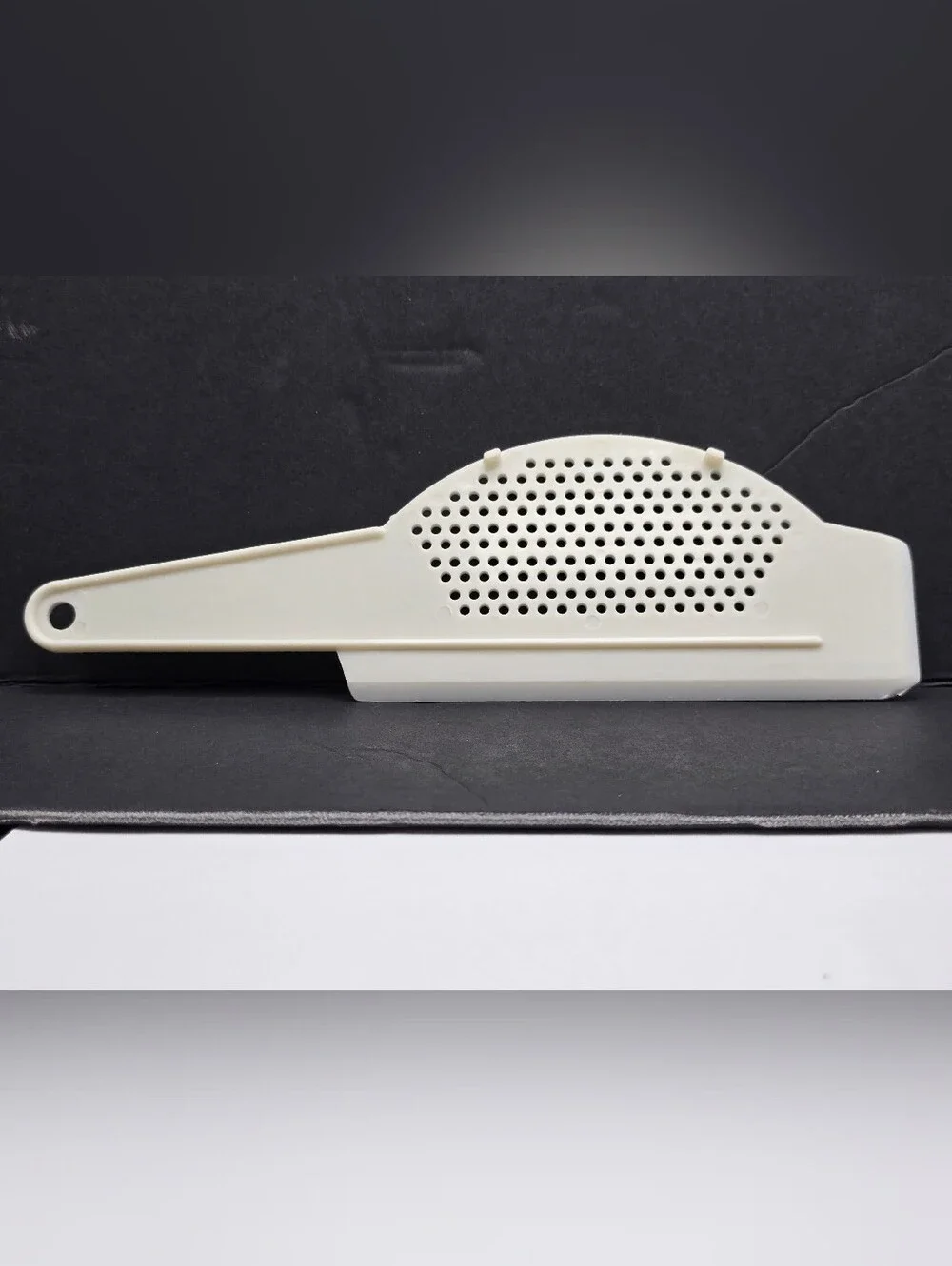 Vintage Strainer Scraper Spatula Drainer White Kitchen Utensil 1970s or 1980s